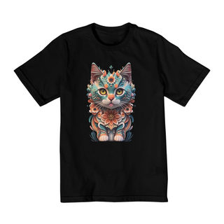 Nome do produtoCAMISETA QUALITY INFANTIL COLORFUL CAT- 10 A 14 ANOS