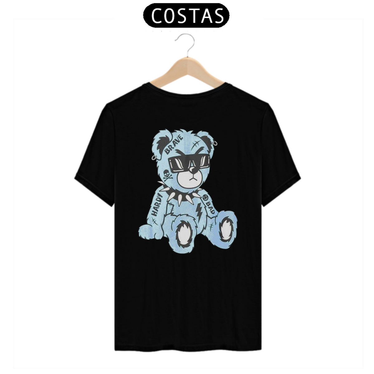 Nome do produto: CAMISETA T-SHIRT PRIME COSTAS, URSINHO HARD