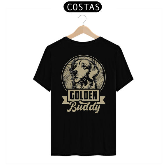 CAMISETA T-SHIRT PRIME COSTAS DOG, GOLDEN BUDDY