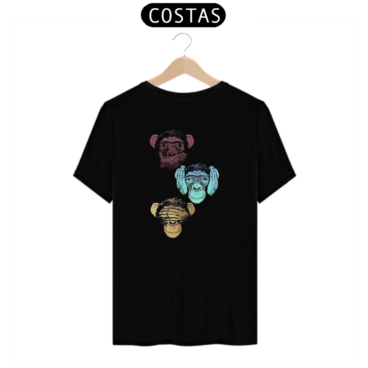 Nome do produto: CAMISETA T-SHIRT PRIME COSTAS, MONKEY