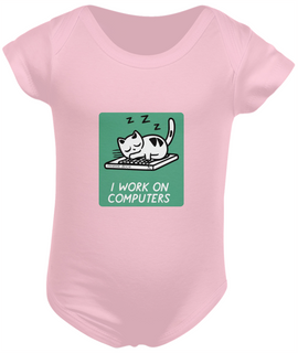 Nome do produtoBODY INFANTIL CAT GEEK, I WORK ON COMPUTERS 