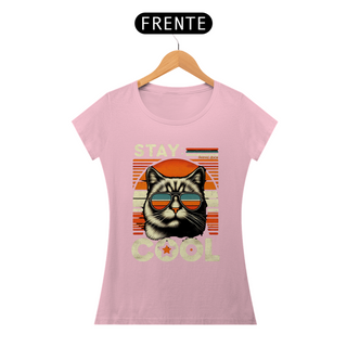 Nome do produtoCAMISETA BABY LONG CLASSIC CAT, STAY COOL