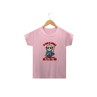 Nome do produtoCAMISETA CLASSIC INFANTIL, DOG JASON BE KIND SEXTA FEIRA 13-2 A 14 ANOS