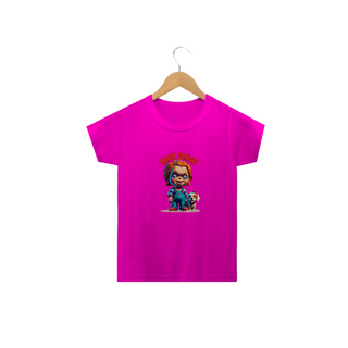 Nome do produtoCAMISETA  CLASSIC INFANTIL DOG, LINHA FILME  CHUCKY BRINCA COMIGO-2 A 14 ANOS