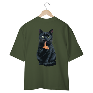 Nome do produtoCAMISETA OVERSIZED COSTAS, BLACK CAT FINGER