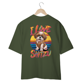 Nome do produtoCAMISETA OVERSIZED COSTAS DOG, I LOVE SHIH-TZU