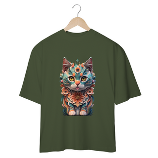 Nome do produtoCAMISETA OVERSIZED, CAT COLORFUL