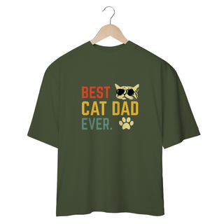 Nome do produtoCAMISETA OVERSIZED, BEST CAT DAD EVER