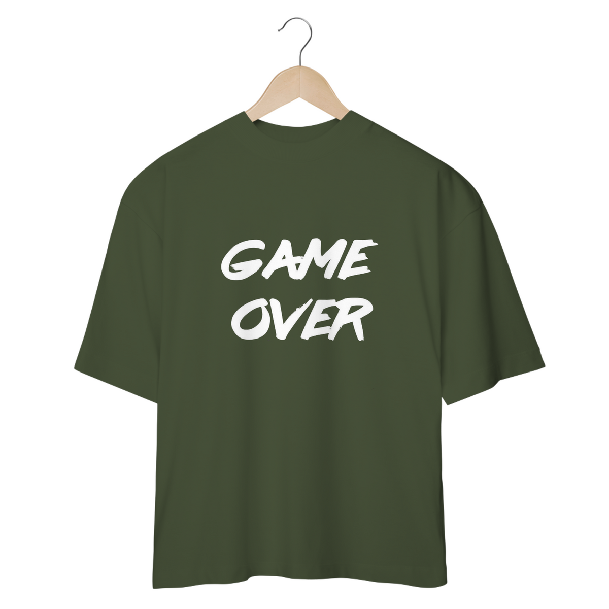 Nome do produto: CAMISETA OVERSIZED, GAME OVER