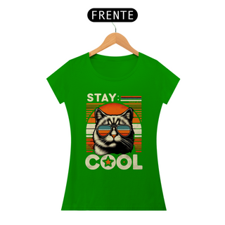 Nome do produtoCAMISETA BABY LONG CLASSIC CAT, STAY COOL