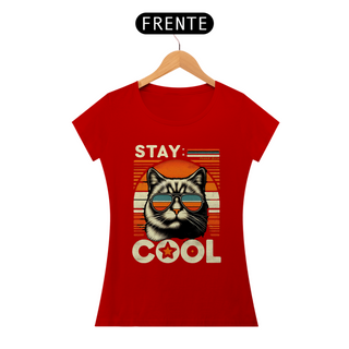 Nome do produtoCAMISETA BABY LONG CLASSIC CAT, STAY COOL