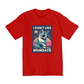 Nome do produtoCAMISETA QUALITY INFANTIL CAT, I DON'T LIKE MONDAYS-2 A 8 ANOS 