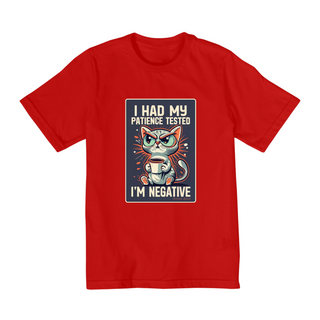 Nome do produtoCAMISETA QUALITY INFANTIL CAT, I HAD MY PATIENCE TESTED-2 A 8 ANOS