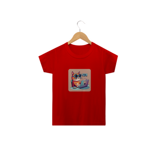 Nome do produtoCAMISETA CLASSIC INFANTIL, CAT GEEK ON THE COMPUTER-2  A 14 ANOS