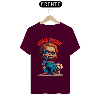 Nome do produtoCAMISETA T-SHIRT CLASSIC DOG, LINHA FILME CHUCKY BRINCA COMIGO