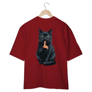 Nome do produtoCAMISETA OVERSIZED COSTAS, BLACK CAT FINGER