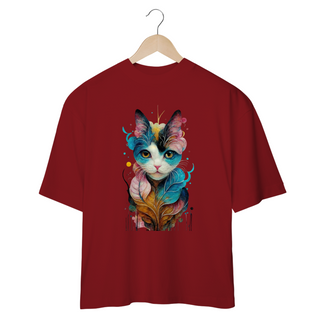 Nome do produtoCAMISETA OVERSIZED, COLORFUL CAT