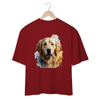 CAMISETA OVERSIZED, DOG GOLDEN