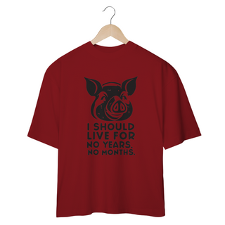 Nome do produtoCAMISETA OVERSIZED,  PIG, LINHA VEGAN, I SHOULD LIVE