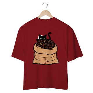 Nome do produtoCAMISETA OVERSIZED, BLACK CAT COFFEE