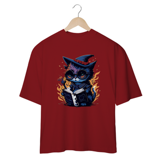 Nome do produtoCAMISETA OVERSIZED, BLACK CAT HALLOWEEN