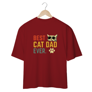 Nome do produtoCAMISETA OVERSIZED, BEST CAT DAD EVER