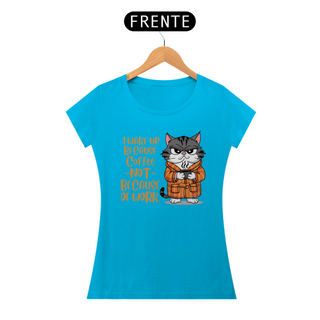 Nome do produtoCAMISETA BABY LONG CLASSIC, CAT COFFEE