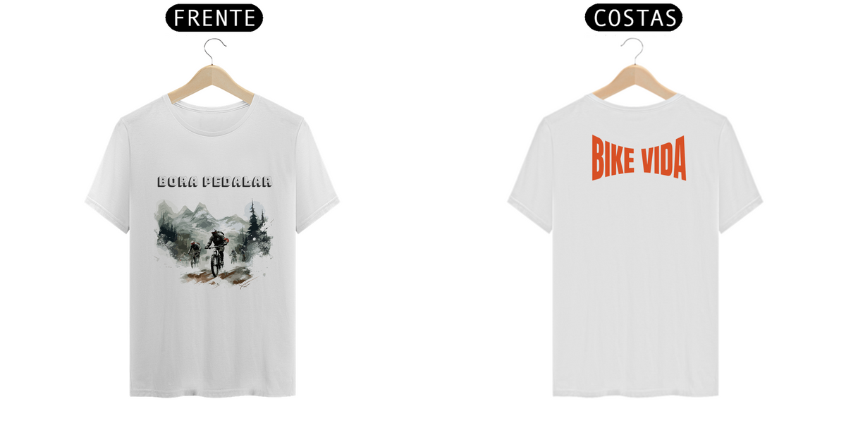 Nome do produto: Camiseta Bora Pedalar