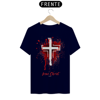 Nome do produtoCristã Camiseta Unisex Cruz Beranca e Vermelha