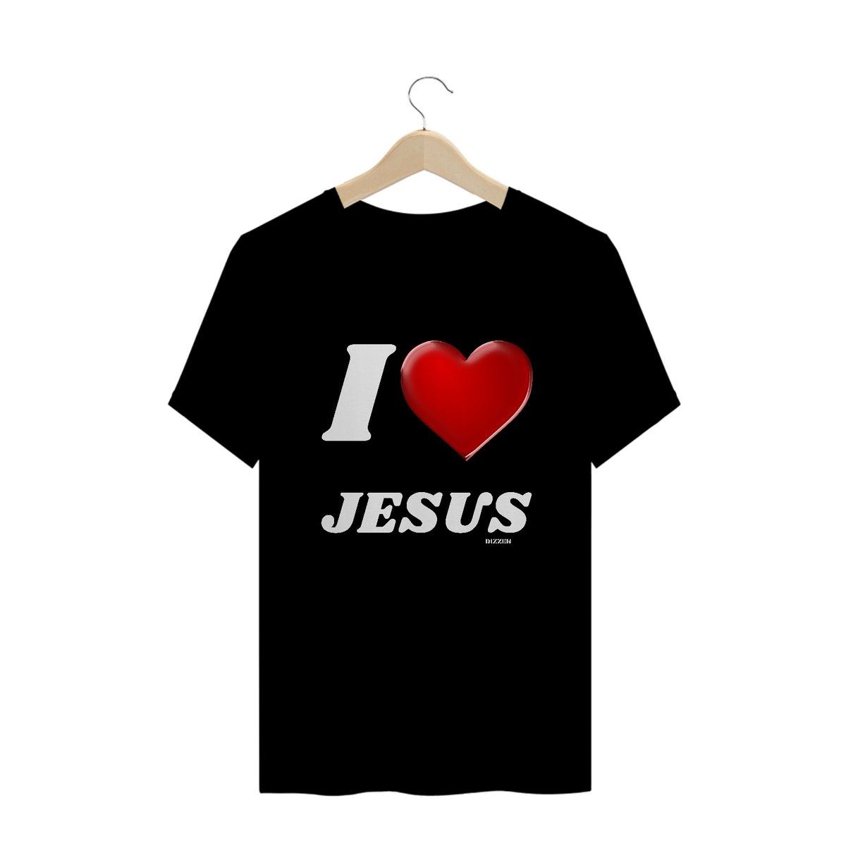 Nome do produto: Cristã camiseta plus size i love jesus