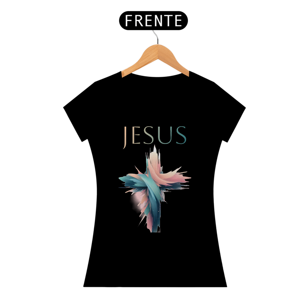 Nome do produto: Cristã BabyLook Jesus Cristo 1