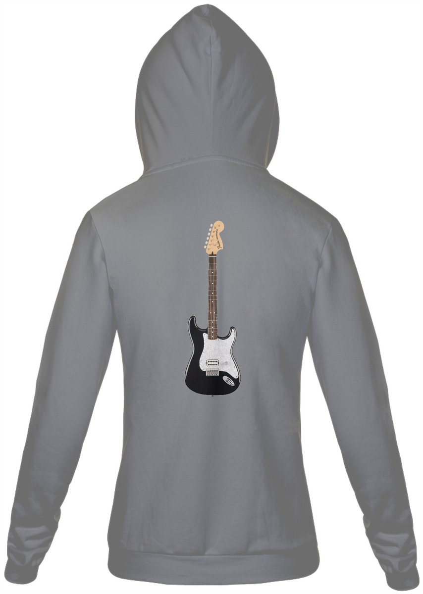 Nome do produto: Moletom com Zíper Unissex - Guitarra Fender Tom DeLonge Signature Stratocaster