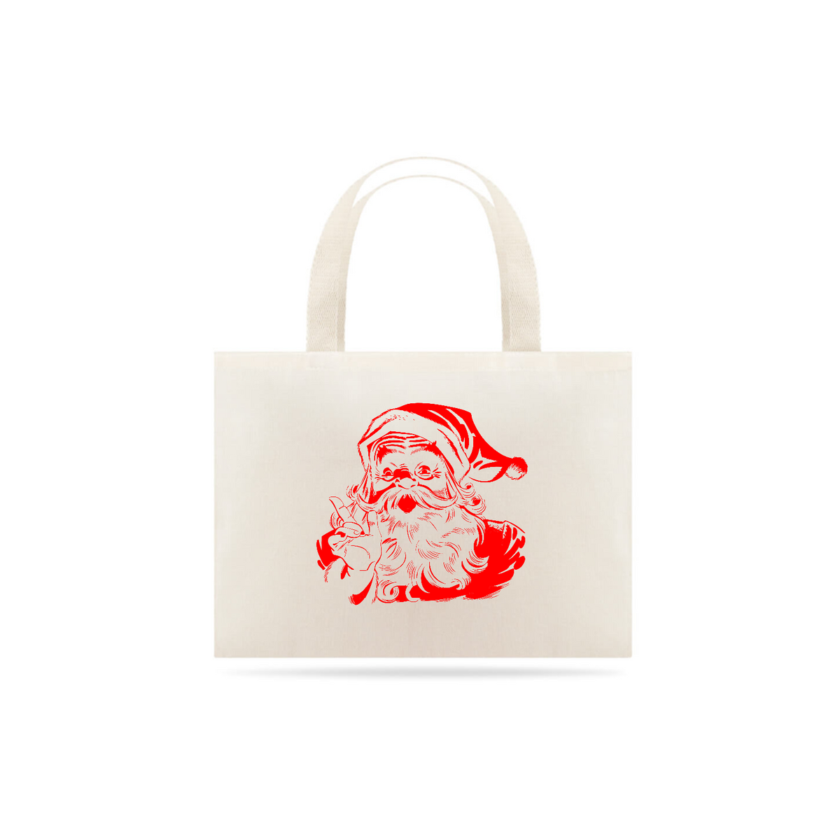 Nome do produto: Eco Bag - Papai Noel 1 - Vermelho