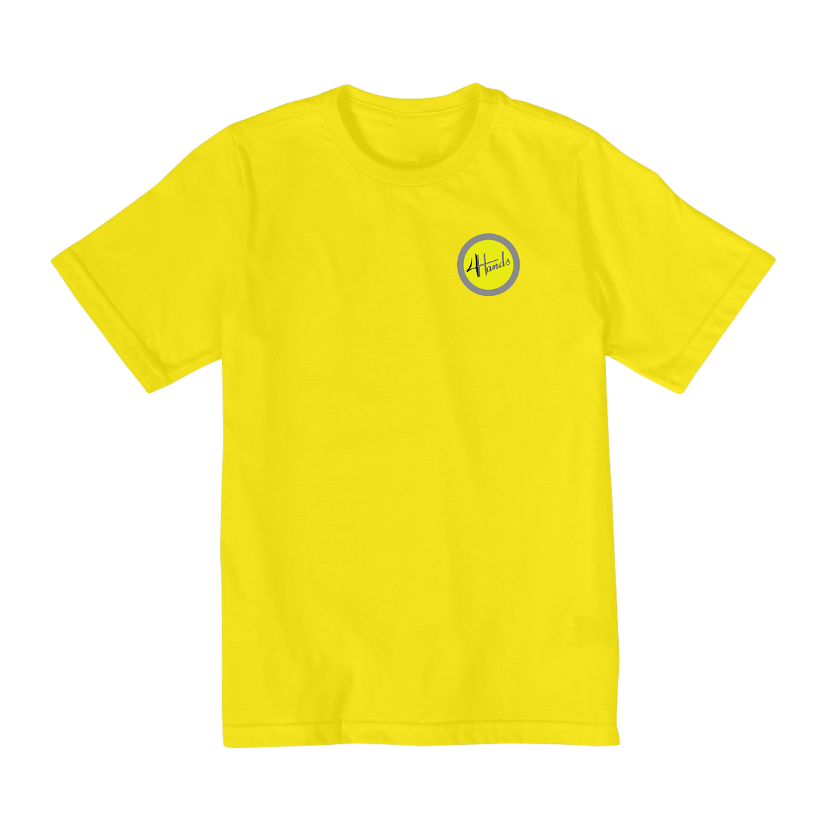 Nome do produto: T-Shirt Quality Infantil (2 a 8) - 4 Hands Luthieria - Logo - Diversas Cores