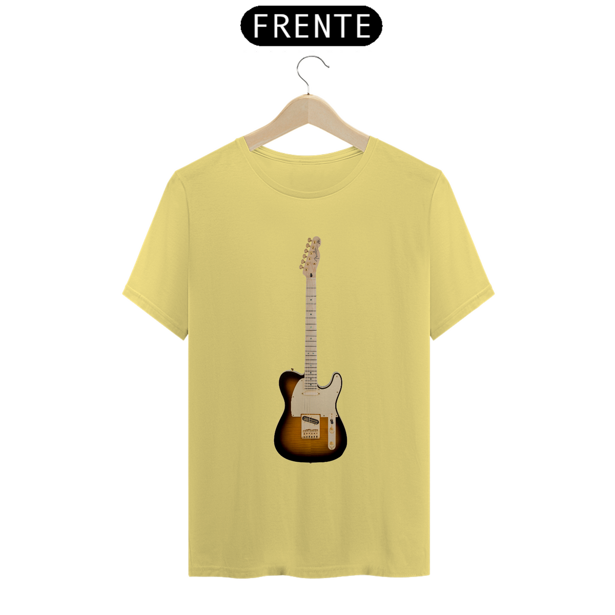 Nome do produto: T-Shirt Estonada - Guitarra Fender Telecaster Richie Kotzen Siganture Tobacco Burst - Model 1