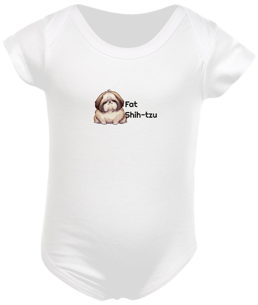 Nome do produto: Body Infantil - Fat Shih-tzu - Modelo 1