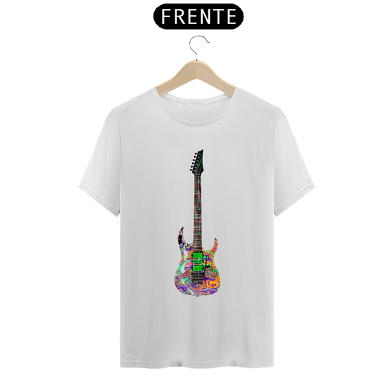 T-Shirt Prime - Guitarra Ibanez PIA77 Steve Vai Signature Multicolor Swirl