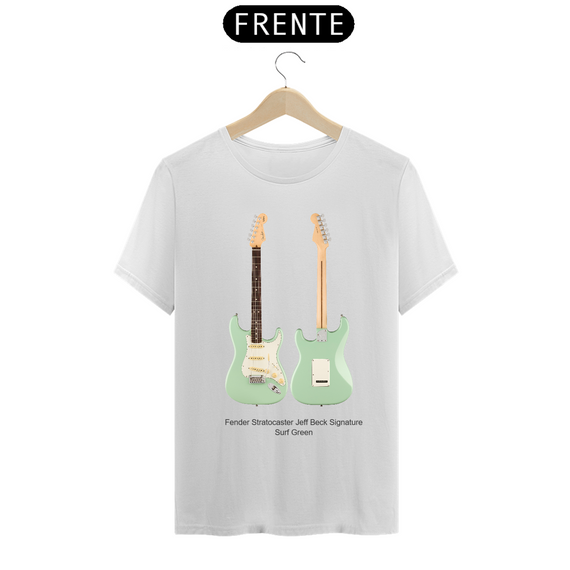 T-Shirt Prime - Guitarra Fender Stratocaster Jeff Beck Signature Surf Green - Modelo 2
