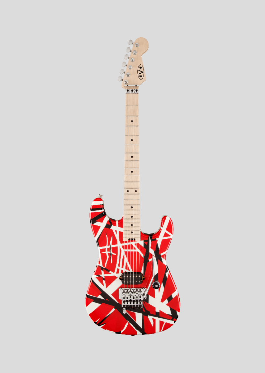 Nome do produto: Guitarra EVH Striped Series Red Black White