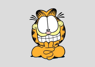 Poster Paisagem - Garfield Sorrindo - Model 1