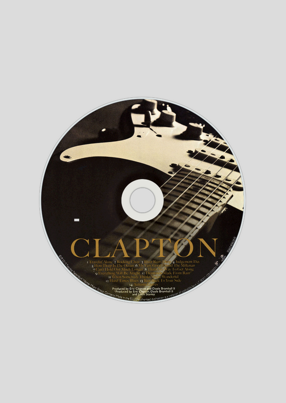 Poster Retrato - Eric Clapton - Album - Clapton - Model 1