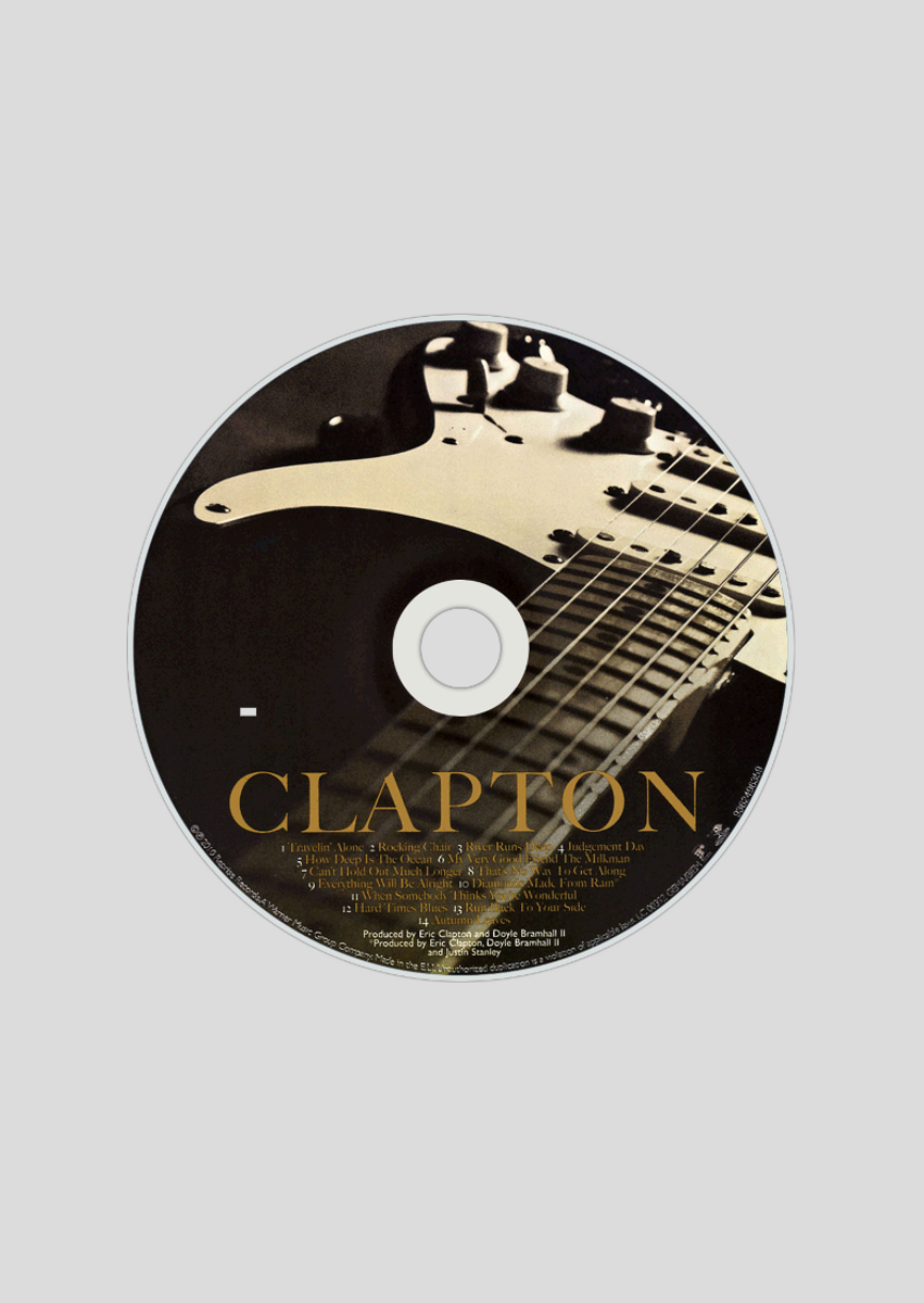 Nome do produto: Poster Retrato - Eric Clapton - Album - Clapton - Model 1