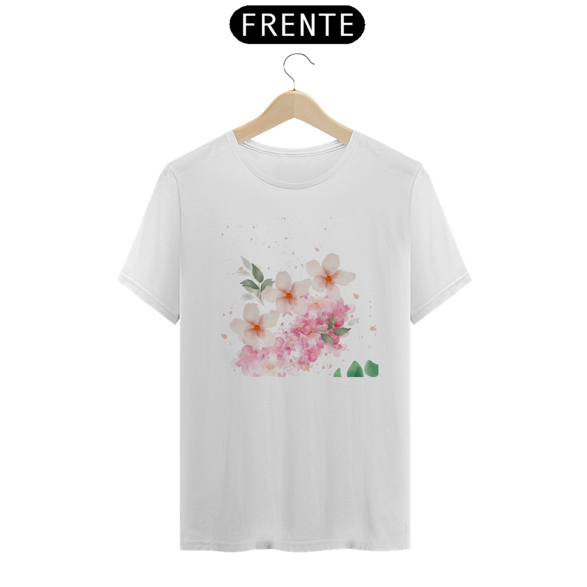 Nome do produto: T-Shirt Classic - Floral 1