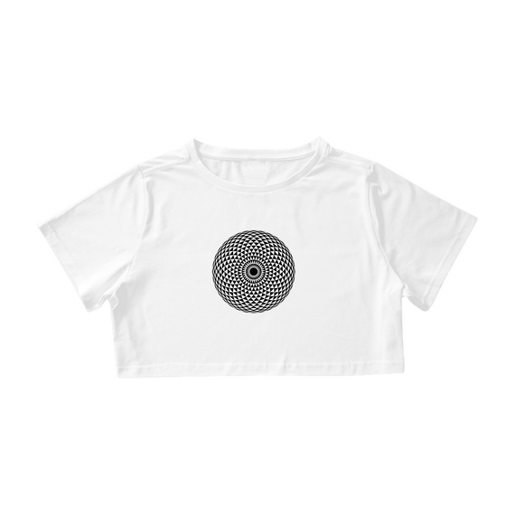 Camiseta Cropped - Mandala 1