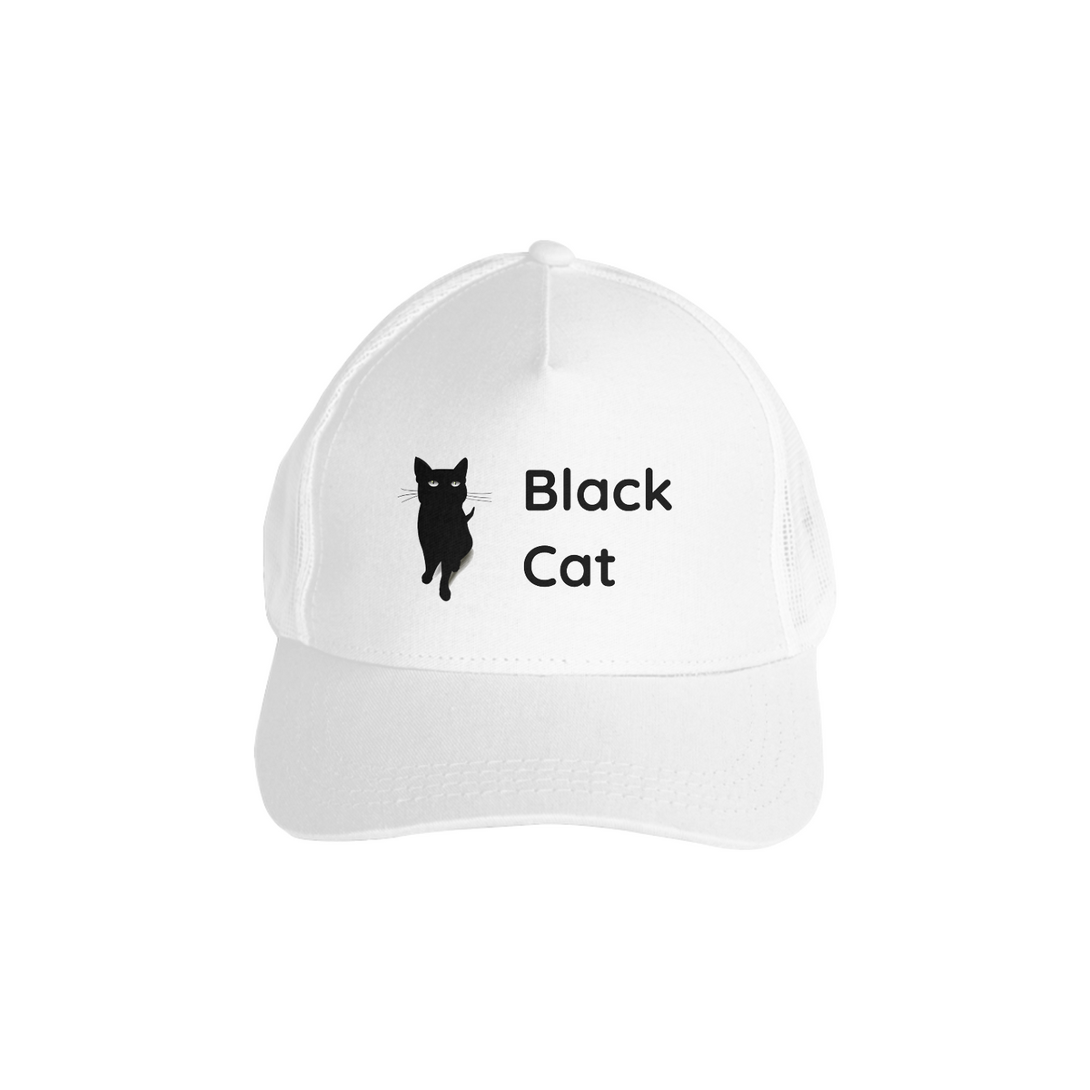 Nome do produto: Boné Americano com Tela - Black Cat 1
