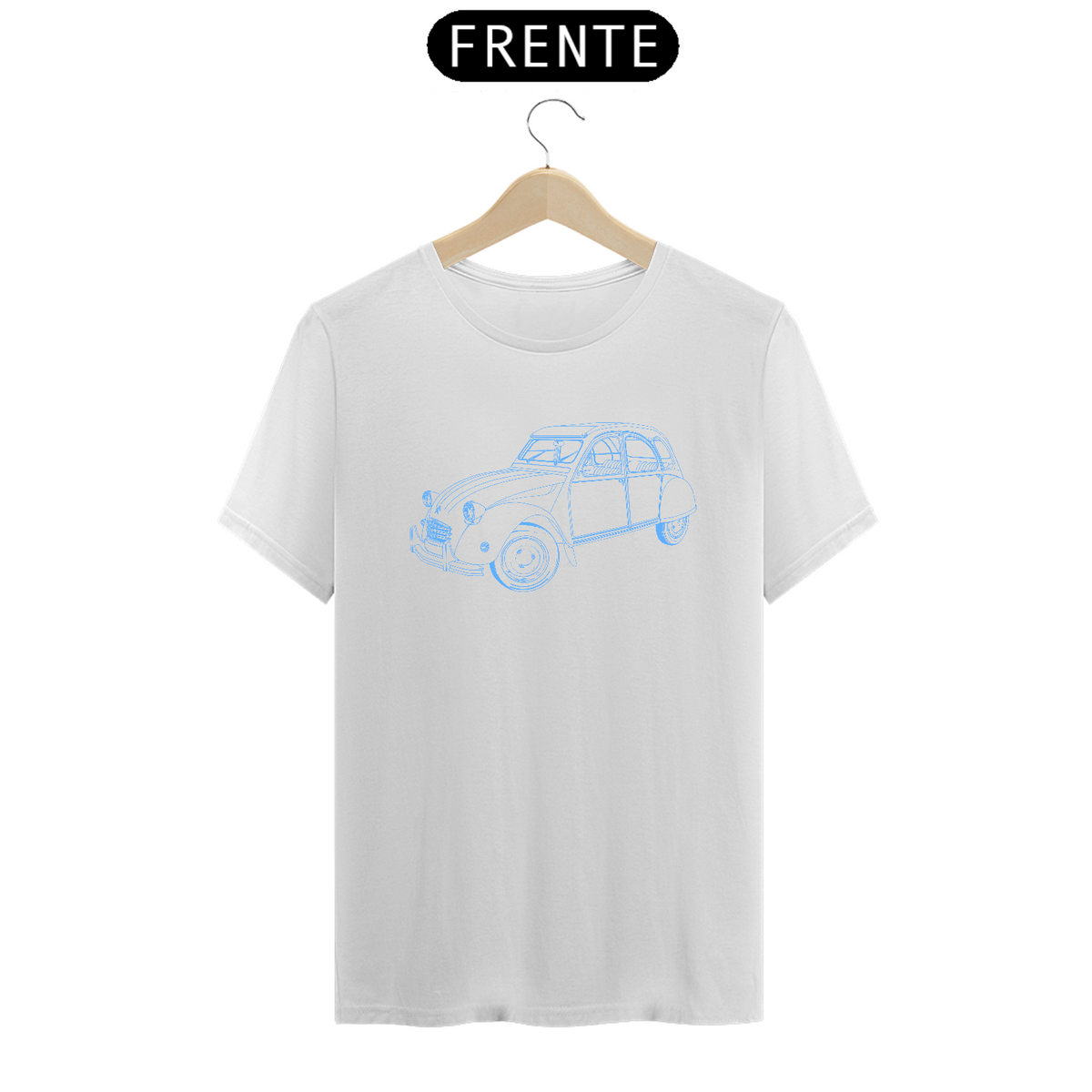 Nome do produto: T-Shirt Prime - Carro Antigo 9 Azul 2