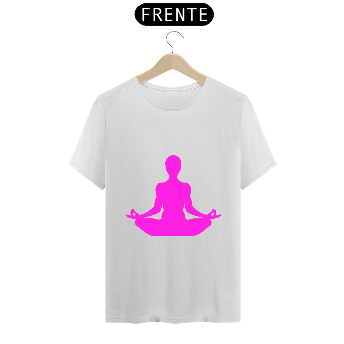 Nome do produto: T-Shirt Prime - Meditação 1 - Rosa