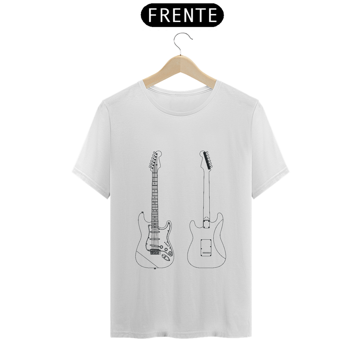 Nome do produto: T-Shirt Prime - 4 Hands Luthieria - ST1960 Preta