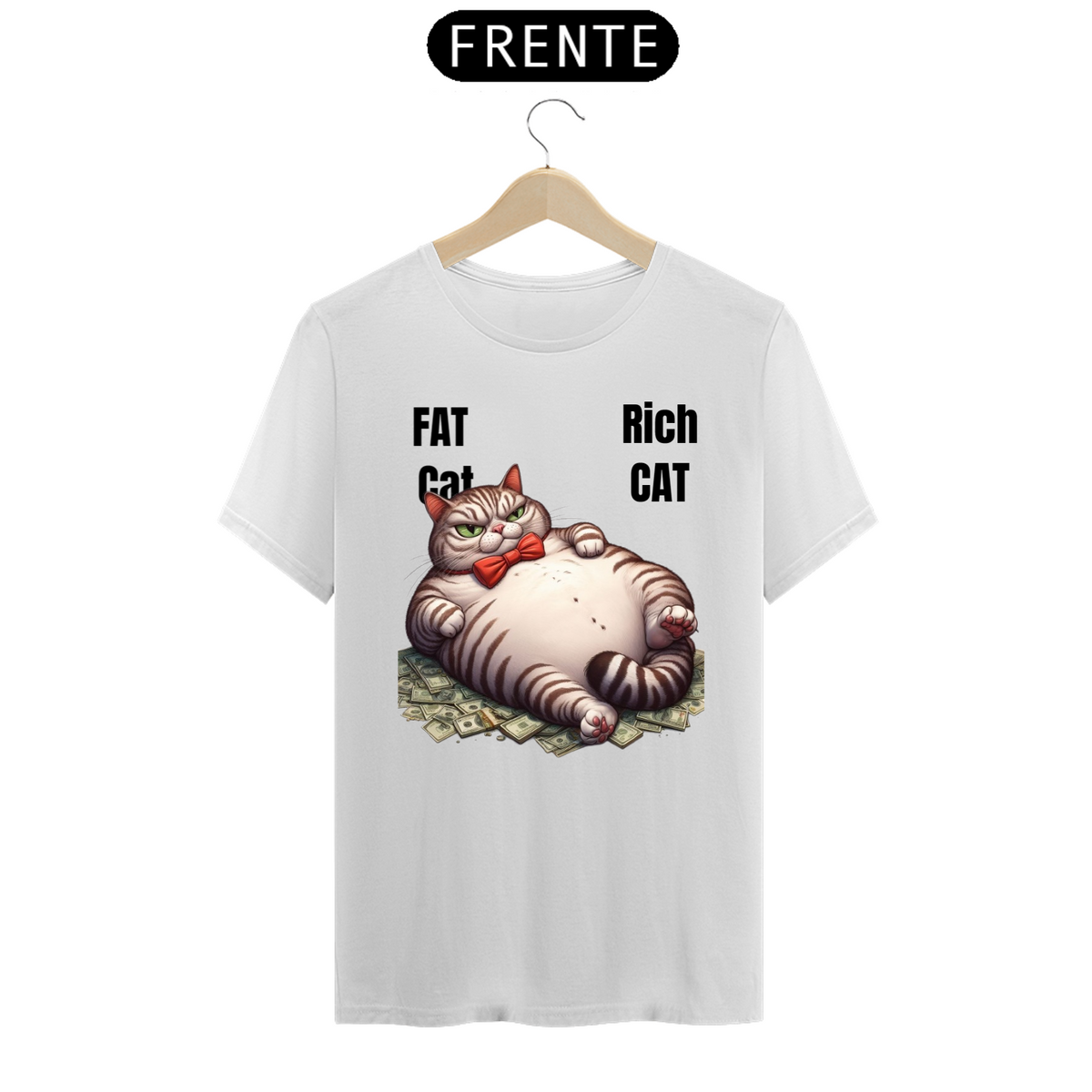 Nome do produto: T-Shirt Prime - Fat Cat, Rich Cat 4 Preto