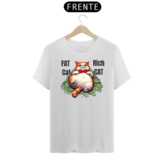 T-Shirt Prime - Fat Cat, Rich Cat 1 Preto